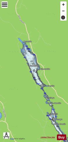 Skulerudvannet depth contour Map - i-Boating App