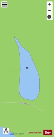Ørkentjern depth contour Map - i-Boating App