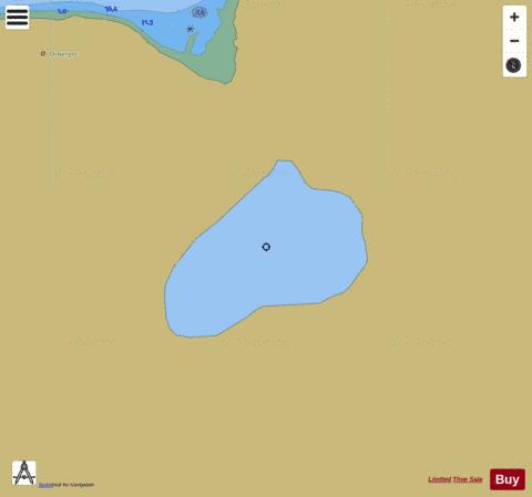Litle Bunkevatn depth contour Map - i-Boating App