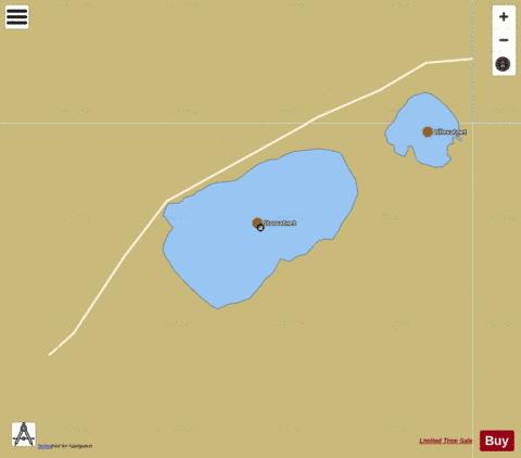 Storvatn depth contour Map - i-Boating App