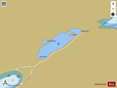 Laksvatnet depth contour Map - i-Boating App