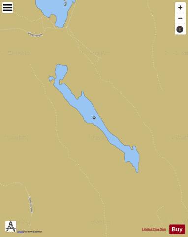 Myrtjernet depth contour Map - i-Boating App