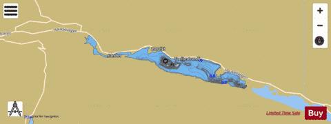 Tveitevatnet depth contour Map - i-Boating App