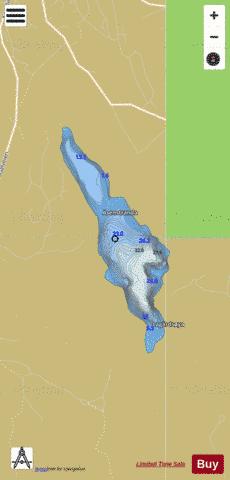 Askjemvatnet depth contour Map - i-Boating App