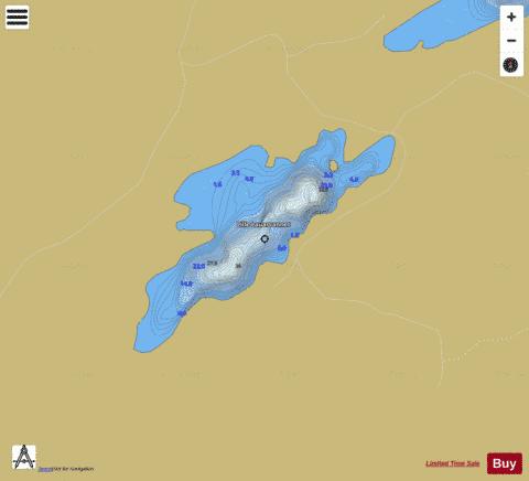Lille Lauarvannet depth contour Map - i-Boating App