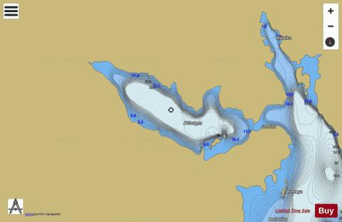 Aklangen depth contour Map - i-Boating App