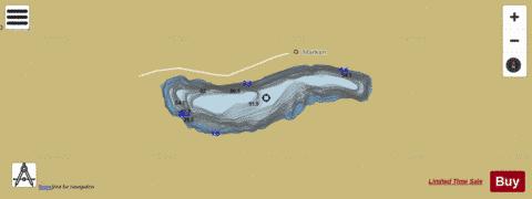 Markavatnet depth contour Map - i-Boating App