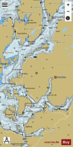 Sunnhordlandsfjordene Marine Chart - Nautical Charts App