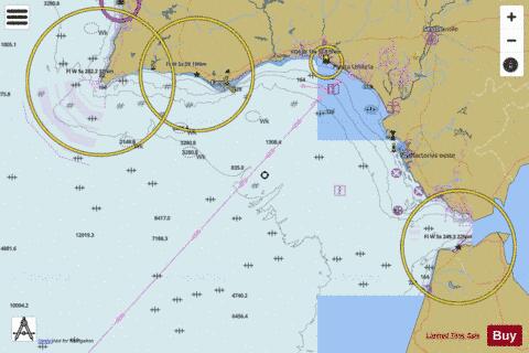 Cabo de Sao Vicente to the Strait of Gibraltar Marine Chart - Nautical Charts App