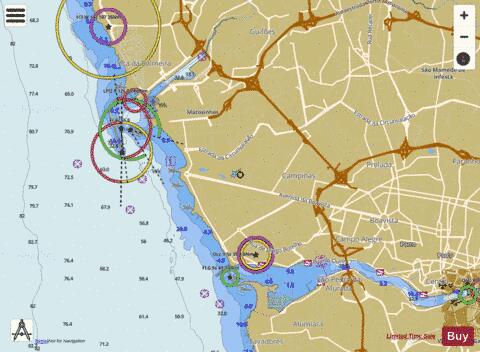 A Porto de Leixoes and Barra do Rio Douro Marine Chart - Nautical Charts App