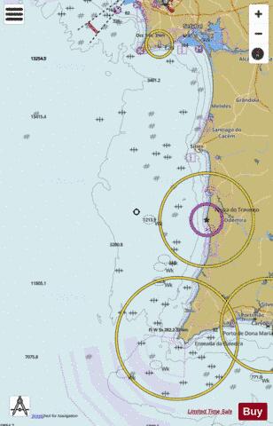 Cabo Espichel to Cabo de Sao Vicente Marine Chart - Nautical Charts App