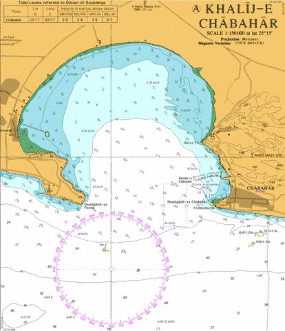 A Khalij-e Chabahar Marine Chart - Nautical Charts App
