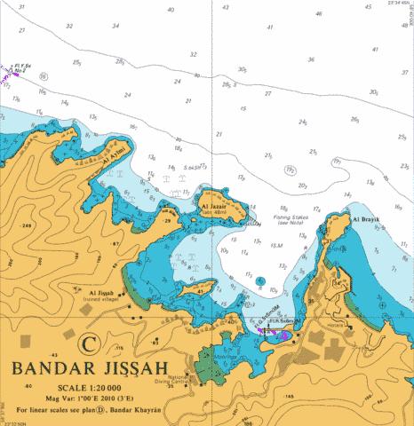 C Bandar Jissah Marine Chart - Nautical Charts App