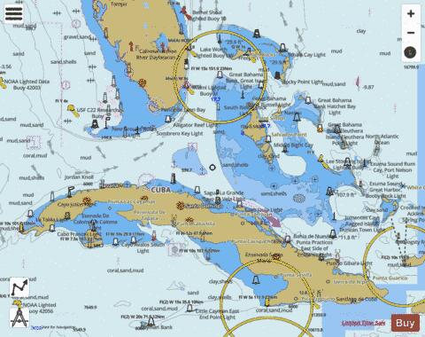 STRAITS OF FLORIDA AND APPROACHES Marine Chart - Nautical Charts App
