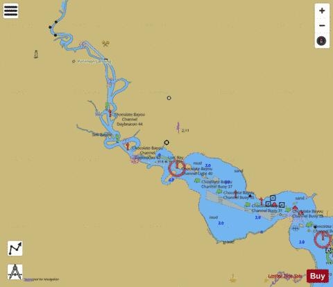 CHOCOLATE BAYOU EXTENSION Marine Chart - Nautical Charts App
