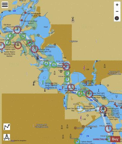 GALVESTON BAY SIDE A INSET 1 Marine Chart - Nautical Charts App
