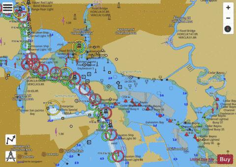 HOUSTON SHIP CHANNEL Marine Chart - Nautical Charts App