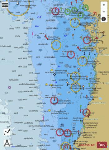 ANCLOTE KEYS TO CRYSTAL RIVER Marine Chart - Nautical Charts App