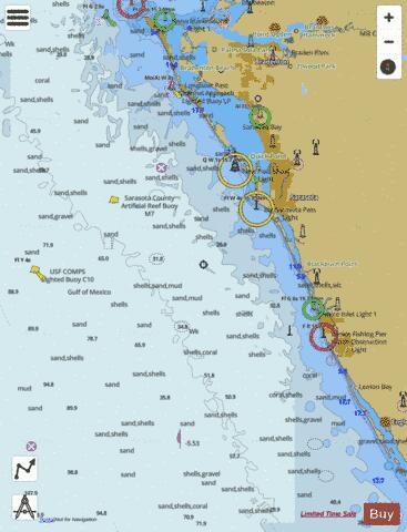 LEMON BAY TO PASSAGE KEY INLET Marine Chart - Nautical Charts App