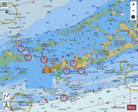 SUGARLOAF KEY TO KEY WEST Marine Chart - Nautical Charts App