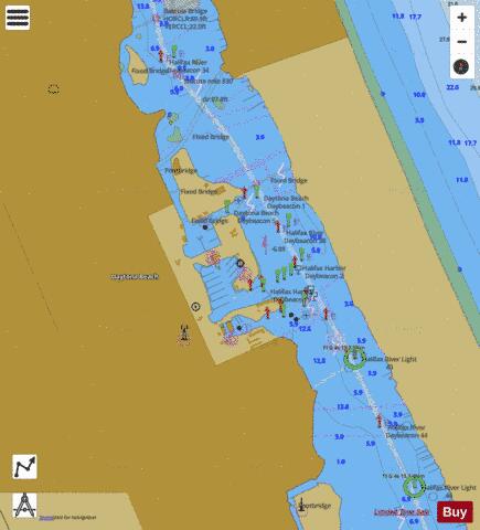 DAYTONA BEACH MUNICIPAL YACHT BASIN Marine Chart - Nautical Charts App