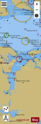 ALBEMARLE SOUND TO ALLIGATOR RIVER  NORTH CAROLINA Marine Chart - Nautical Charts App