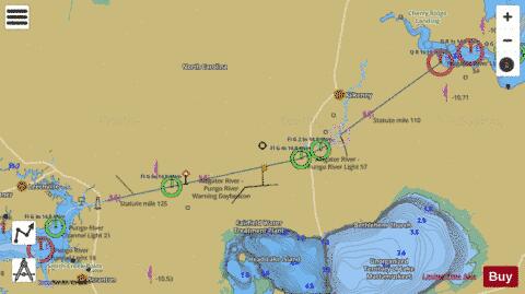 ALLIGATOR RIVER  PUNGO RIVER CANAL E-F Marine Chart - Nautical Charts App