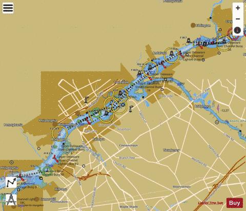 DELAWARE RIVER EXTENSION-TOP PANEL Marine Chart - Nautical Charts App
