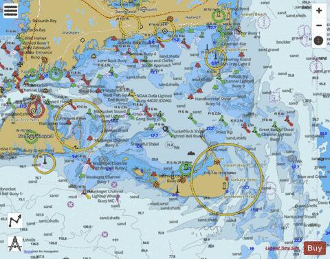 NANTUCKET SOUND AND APPROACHES MA Marine Chart - Nautical Charts App