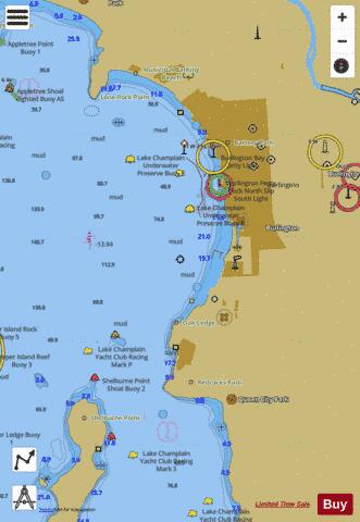 BURLINGTON HARBOR VERMONT Marine Chart - Nautical Charts App