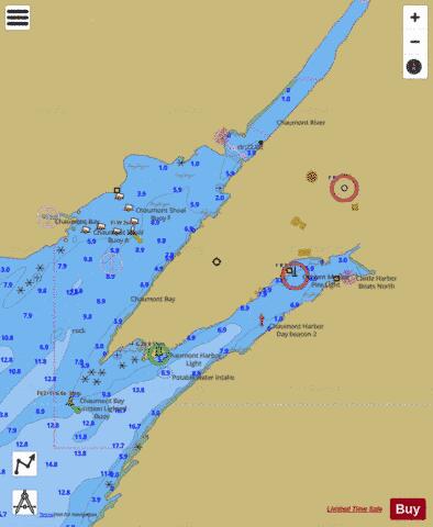 CHAUMONT HARBOR NEW YORK INSET Marine Chart - Nautical Charts App