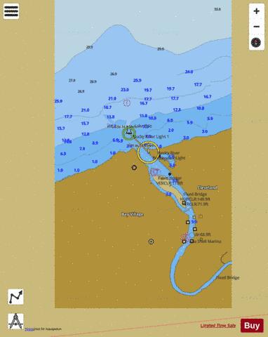 ROCKY RIVER OHIO Marine Chart - Nautical Charts App