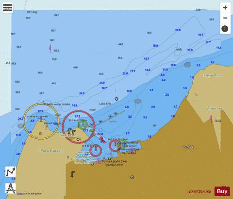 DUNKIRK HARBOR NEW YORK INSET MERCATOR Marine Chart - Nautical Charts App