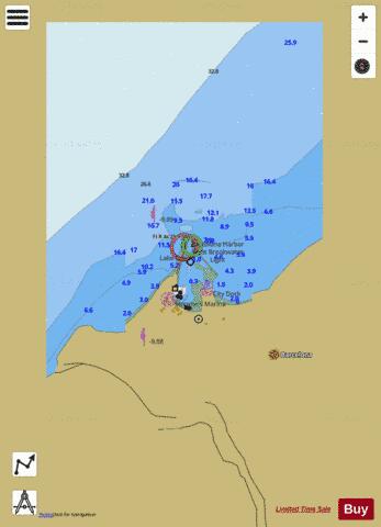 BARCELONA HARBOR NEW YORK INSET MERCATOR Marine Chart - Nautical Charts App