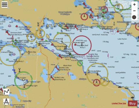 STRAITS OF MACKINAC Marine Chart - Nautical Charts App