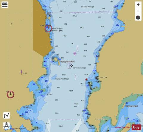 DE TOUR PASSAGE MICHIGAN Marine Chart - Nautical Charts App