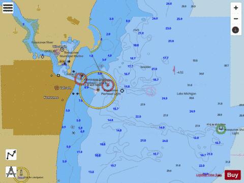 KEWAUNEE WISCONSIN Marine Chart - Nautical Charts App