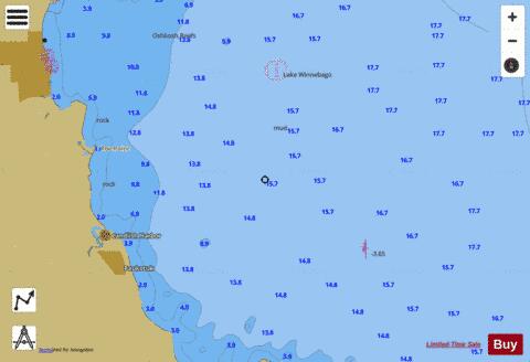LAKE WINNEBAGO and FOX RIV PG 11 Marine Chart - Nautical Charts App