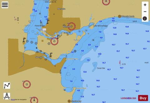 LAKE WINNEBAGO and FOX RIV PG 22 Marine Chart - Nautical Charts App