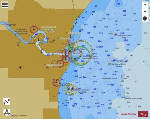 MANITOWOC AND SHEBOYGAN WISCONSIN  MANITOWOC Marine Chart - Nautical Charts App