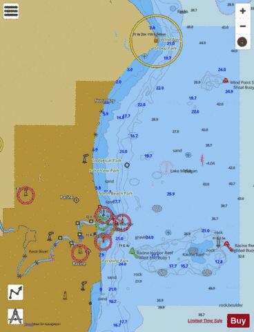 RACINE HARBOR WISCONSIN Marine Chart - Nautical Charts App