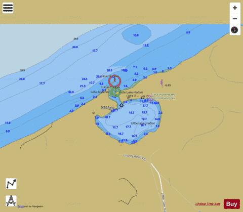 LITTLE LAKE HARBOR MICHIGAN Marine Chart - Nautical Charts App