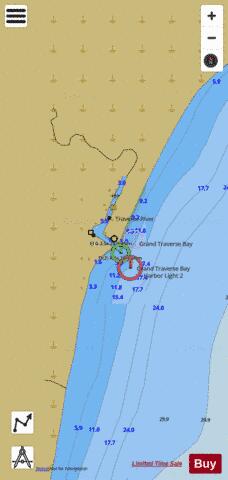 GRAND TRAVERSE BAY HARBOR MICHIGAN Marine Chart - Nautical Charts App