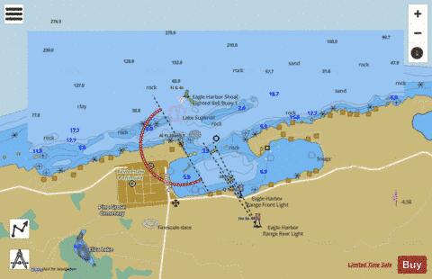 EAGLE HARBOR MICHIGAN Marine Chart - Nautical Charts App