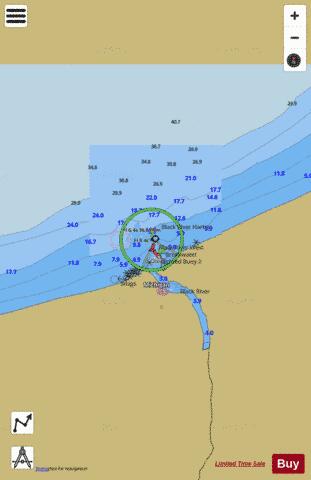 BLACK RIVER HARBOR MICHIGAN Marine Chart - Nautical Charts App