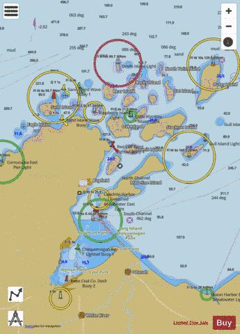APOSTLE ISL INCL CHEQUAMEGON BAY Marine Chart - Nautical Charts App