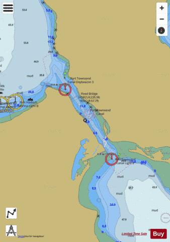 BELLINGHAM TO EVERETT INC SAN JUAN ISLANDS  PORT TOWNSEND CANAL Marine Chart - Nautical Charts App