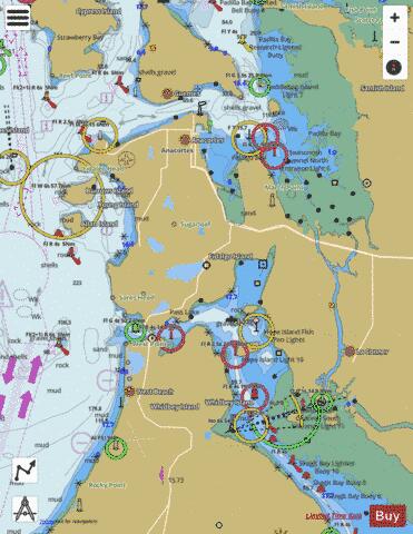 ANACORTES TO SKAGIT BAY Marine Chart - Nautical Charts App