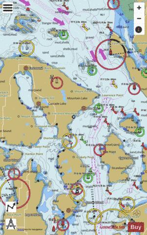 ROSARIO STRAIT NORTH PART Marine Chart - Nautical Charts App
