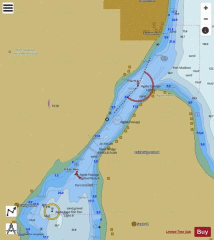 AGATE PASSAGE Marine Chart - Nautical Charts App